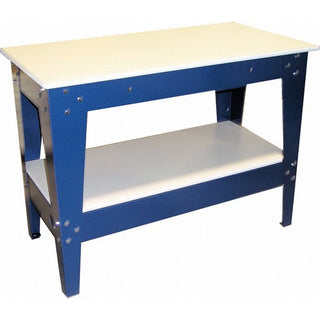 North Star Equipment ceramic work table, 50 x 24 inches with 36-inch height, studio furniture for crafts or workshop use.