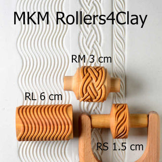 MKM Large Handle Roller RL 045 Reindeer Christmas