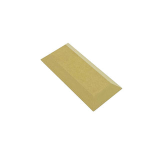 GR Pottery Forms rectangle drape mold, 8x3.5 inches, flexible clay mold for pottery shaping, in a neutral color with textured surface.
