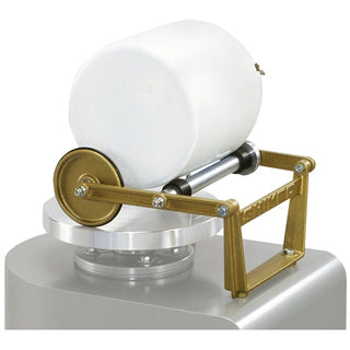 Shimpo Ball Mill Rack for glaze equipment showing the metal frame and mounting components on a white background.