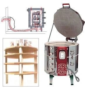 Skutt KM1022-3 Kiln Package with Furniture Kit & Vent