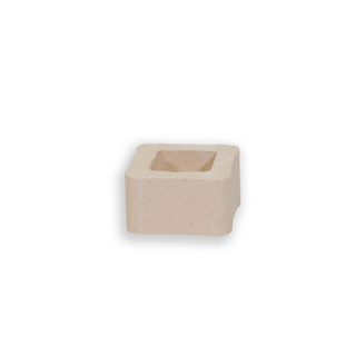 HAMMILL & GILLESPIE Gillespie Kiln Post Square 1.65"x1" kiln furniture piece with a square shape and ceramic finish.