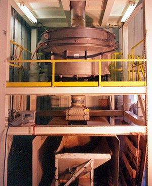 Sweco screener that screens Sheffield Pottery clay