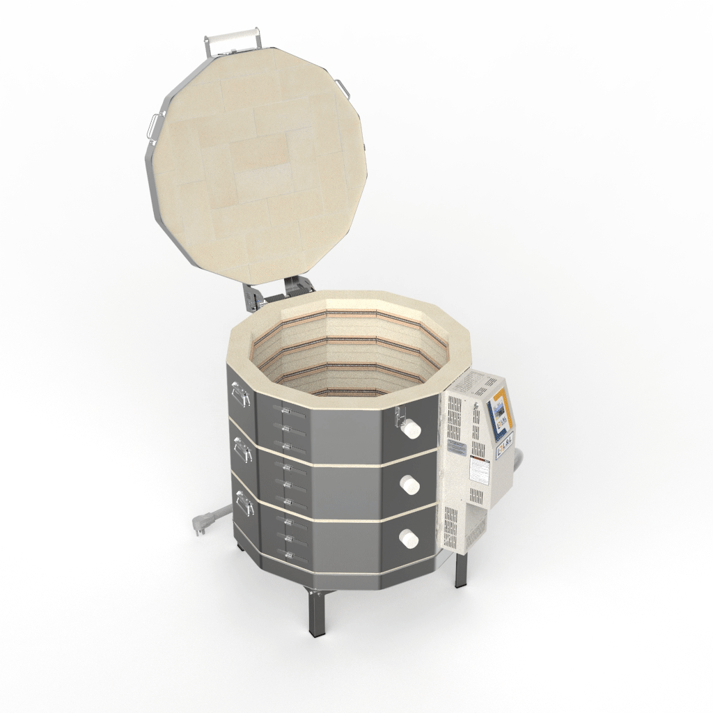 L&L e28T-3 Easy Fire-Kiln: 10.2 Cubic Feet - Image 4