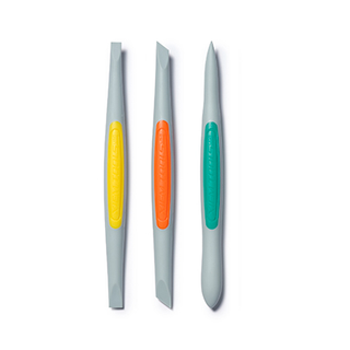 Clay Finishing Tools â€“ Medium Flex-Firm Silicone Set (3 pcs)