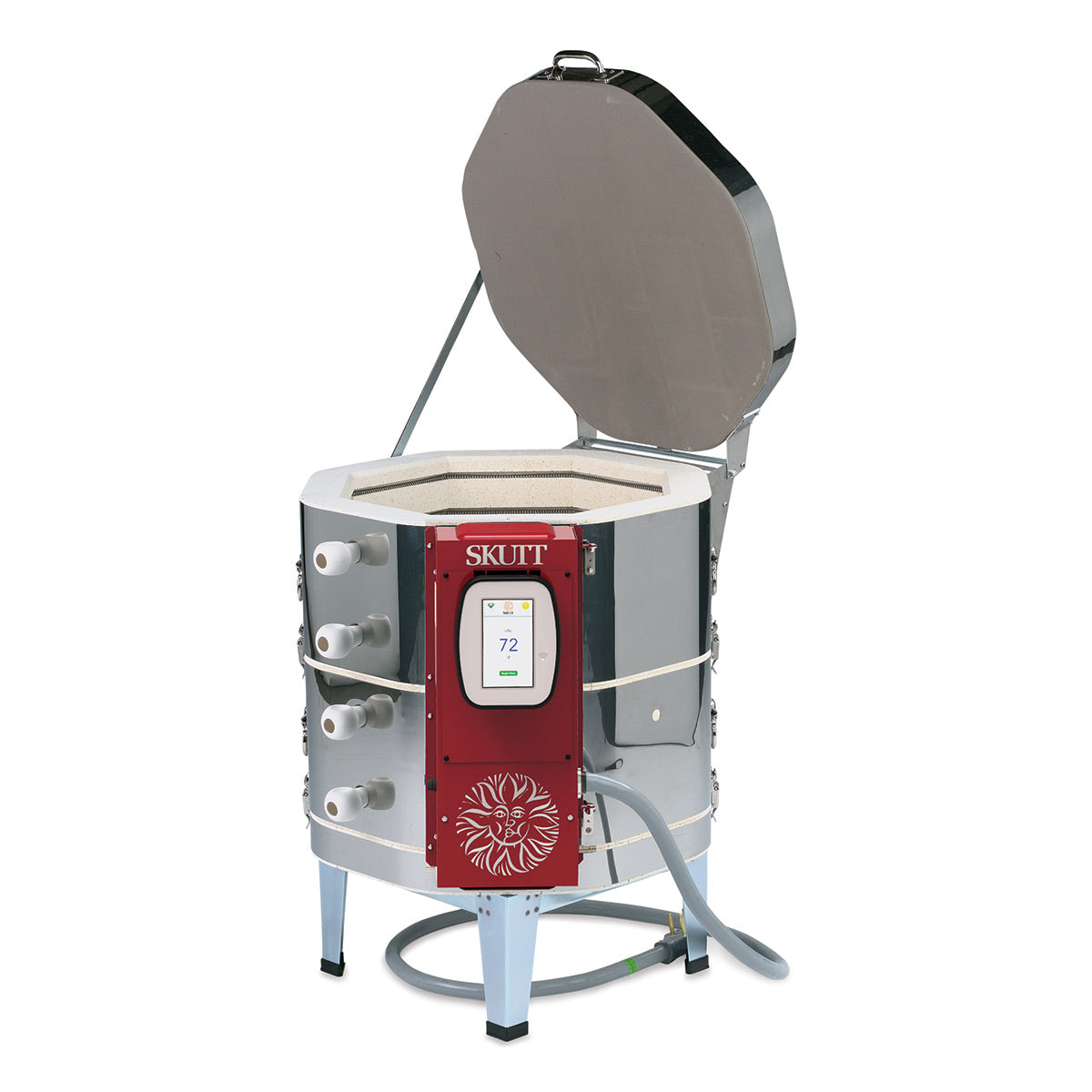 Skutt KMT818-30A-3 Kiln Package: 30 Amp with Touchscreen Controller, Furniture Kit & Vent - Image 2