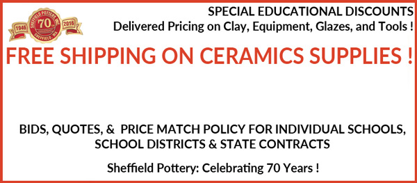 School Discounts Ceramics supplies