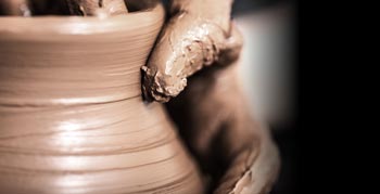 dark pottery clay