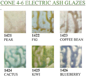 Spectrum Electric Kiln Ash Glazes