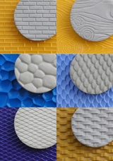 Texture Mat Set Of 6 : 6 x 8 : Chinese Clay Art